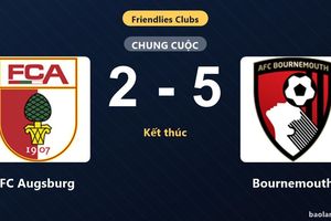 Bournemouth thắng đậm, FC Augsburg nhận thất bại ở Club Friendlies