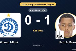 Almeida định đoạt trận đấu, Neftchi Baku hạ Dinamo Minsk