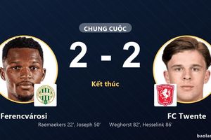 Ferencvárosi và FC Twente bất phân thắng bại tại Groupama Aréna
