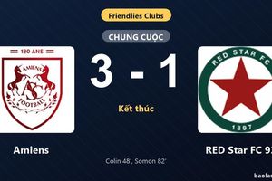 Thống kê trận đấu Amiens 3-1 RED Star FC 93: E. Somon tỏa sáng, Amiens giành trọn 3 điểm