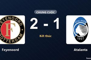 Feyenoord hạ Atalanta, khép lại trận giao hữu bằng chiến thắng sân nhà