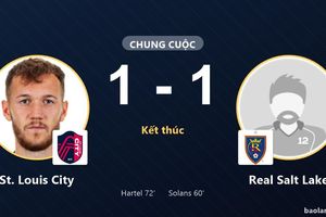 Hòa tại Energizer Park, St. Louis City và Real Salt Lake cùng giành vé