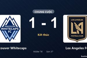 Thống kê trận đấu Vancouver Whitecaps 1-1 Los Angeles FC: Hai đội chia điểm
