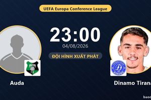 TRỰC TIẾPTrực tiếp Auda vs Dinamo Tirana: Trận đấu đang diễn ra