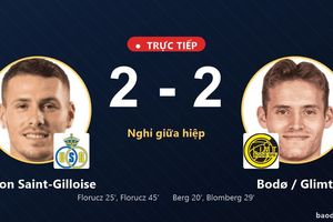 TRỰC TIẾPTrực tiếp Union Saint-Gilloise vs Bodø / Glimt: Hiệp 2 bắt đầu, hòa 2-2