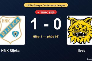 TRỰC TIẾPTrực tiếp HNK Rijeka vs Ilves: HNK Rijeka mở tỷ số