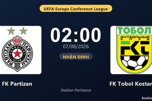 Nhận định FK Partizan vs FK Tobol Kostanay: đội hình dự kiến