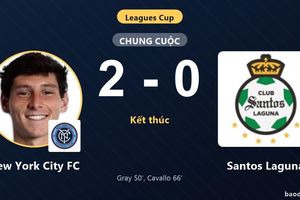 New York City FC đánh bại Santos Laguna ở vòng bảng Leagues Cup