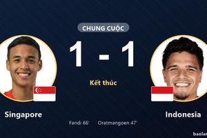Hòa Indonesia, Singapore giữ nhì bảng, giành suất đi tiếp