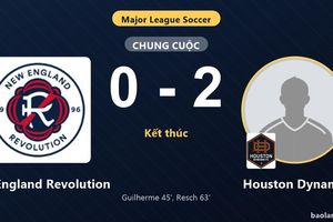 Hạ New England Revolution 0-2, Houston Dynamo giành vé vào vòng 1/16 MLS