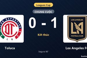 Thống kê trận đấu Toluca 0-1 Los Angeles FC: E. Segura tỏa sáng, Los Angeles FC giành trọn 3 điểm