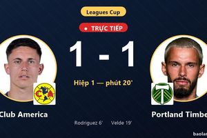 TRỰC TIẾPTrực tiếp Club America vs Portland Timbers: Hiệp 2 bắt đầu, hòa 1-1