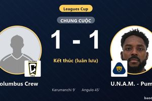 Khuất phục U.N.A.M. - Pumas trên chấm luân lưu, Columbus Crew hưởng niềm vui trọn vẹn