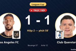 TRỰC TIẾPTrực tiếp Los Angeles FC vs Club Queretaro: Bước vào loạt luân lưu, hòa 1-1