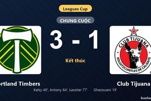 Thống kê trận đấu Portland Timbers 3-1 Club Tijuana: Portland Timbers ngược dòng ngoạn mục