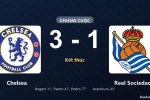 Thống kê trận đấu Chelsea 3-1 Real Sociedad: João Pedro tỏa sáng, Chelsea giành trọn 3 điểm