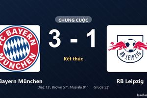 Thống kê trận đấu FC Bayern München 3-1 RB Leipzig: Jamal Musiala tỏa sáng, FC Bayern München giành trọn 3 điểm