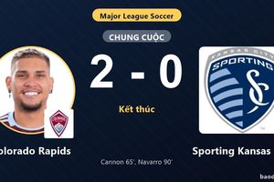 Đánh bại Sporting Kansas City 2-0, Colorado Rapids giành vé vào vòng 1/16