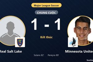 Bắt tay chia điểm, Real Salt Lake và Minnesota United FC cùng giành vé vào vòng 1/16