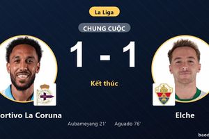 Deportivo La Coruna chia điểm tiếc nuối với Elche trong ngày ra quân La Liga