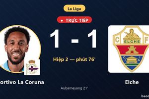 TRỰC TIẾPTrực tiếp Deportivo La Coruna vs Elche: Elche gỡ hòa 1-1