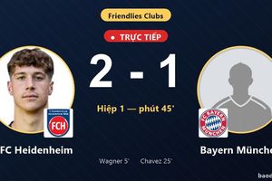 TRỰC TIẾPTrực tiếp 1. FC Heidenheim vs Bayern München: 1. FC Heidenheim dẫn 2-1
