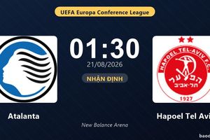 TRỰC TIẾPTrực tiếp Atalanta vs Hapoel Tel Aviv: Hiệp 2 bắt đầu, hòa 0-0
