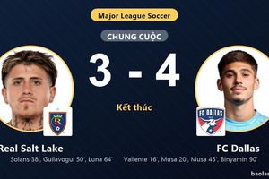 Hạ Real Salt Lake 4-3, FC Dallas cùng đối thủ giành vé vào vòng 1/16 MLS