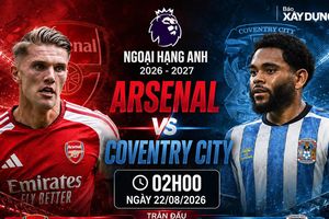 Nhận định Arsenal vs Coventry City (2h00 ngày 22/8), Ngoại hạng Anh 2026-2027