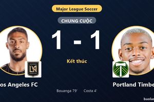 Cầm hòa Portland Timbers 1-1, Los Angeles FC cùng đối thủ giành vé vào vòng 1/16