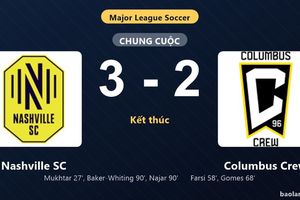 Thống kê trận đấu Nashville SC 3-2 Columbus Crew: Nashville SC ngược dòng ngoạn mục