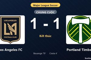 Thống kê trận đấu Los Angeles FC 1-1 Portland Timbers: Hai đội chia điểm