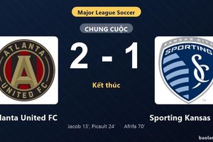 Thống kê trận đấu Atlanta United FC 2-1 Sporting Kansas City: F. Picault tỏa sáng, Atlanta United FC giành trọn 3 điểm