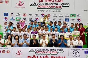 U9 HVL Sơn La lần đầu vô địch Giải bóng đá U9 toàn quốc