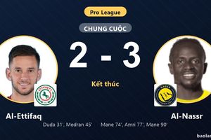 Ngược dòng kịch tính trước Al-Ettifaq, Al-Nassr vươn lên nhì bảng Pro League