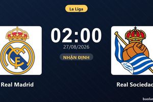 Nhận định Real Madrid vs Real Sociedad: Chủ nhà nối dài mạch thăng hoa?