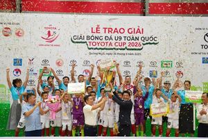 Bàn phản lưới nhà của SLNA đưa HVL Sơn La lần đầu vô địch U9 quốc gia