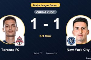 Chia điểm tại BMO Field, Toronto FC cùng New York City FC giành vé vào vòng 1/16