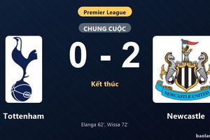 Thống kê trận đấu Tottenham 0-2 Newcastle: Yoane Wissa tỏa sáng, Newcastle giành trọn 3 điểm