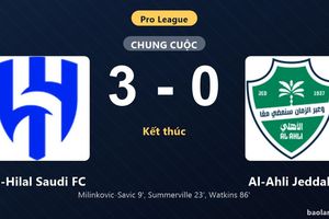 Thống kê trận đấu Al-Hilal Saudi FC 3-0 Al-Ahli Jeddah: Al-Hilal Saudi FC thắng đậm thuyết phục