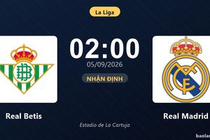 Nhận định Real Betis vs Real Madrid: Cơ hội bám đuổi ngôi đầu