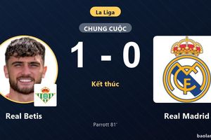 Hạ gục Real Madrid, Real Betis vươn lên giữa bảng xếp hạng La Liga