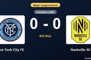 Thống kê trận đấu New York City FC 0-0 Nashville SC: Trận hòa không bàn thắng