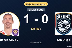 Thua sát nút Orlando City SC, San Diego vẫn giành vé vào vòng 1/16 MLS