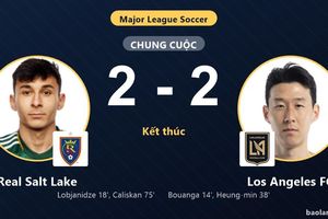Chia điểm kịch tính 2-2, Real Salt Lake và Los Angeles FC cùng giành vé vào vòng 1/16