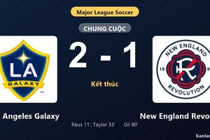 Thống kê trận đấu Los Angeles Galaxy 2-1 New England Revolution: Robert Taylor tỏa sáng, Los Angeles Galaxy giành trọn 3 điểm