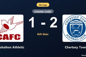 Chertsey Town đánh bại Carshalton Athletic ở trận đá lại FA Cup