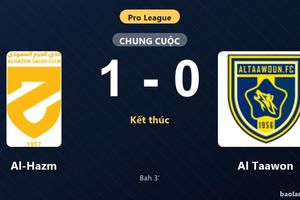 Thống kê trận đấu Al-Hazm 1-0 Al Taawon: Aboubacar Bah tỏa sáng, Al-Hazm giành trọn 3 điểm