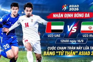 Nhận định bóng đá U23 UAE vs U23 Iran (12h00 ngày 16/9): Cuộc chạm trán nảy lửa tại bảng "tử thần" ASIAD 2026