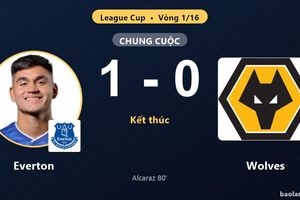 Hạ Wolves, Everton giành vé vào vòng 1/8 League Cup và tiễn đối thủ rời giải